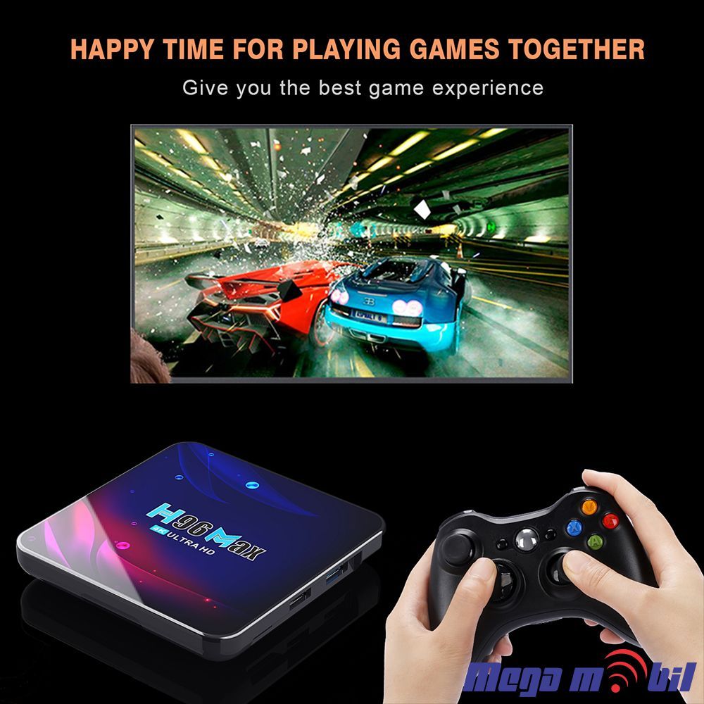 Android TV BOX H96 Max 4GB RAM / 64GB ROM Wi Fi+BT Android 11